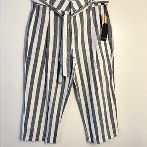NWT Harve Benard Striped Linen Pants – Size 14